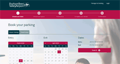 Desktop Screenshot of bookings.durhamteesvalleyairport.com