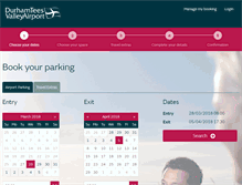 Tablet Screenshot of bookings.durhamteesvalleyairport.com